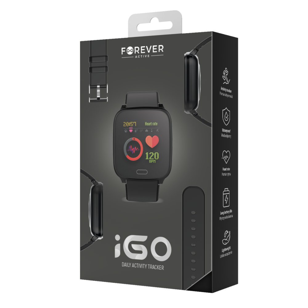 Smartwatch Forever per bambini IGO JW-100 black - TECNOSTORE di STEFANELLI  Michele Giovanni